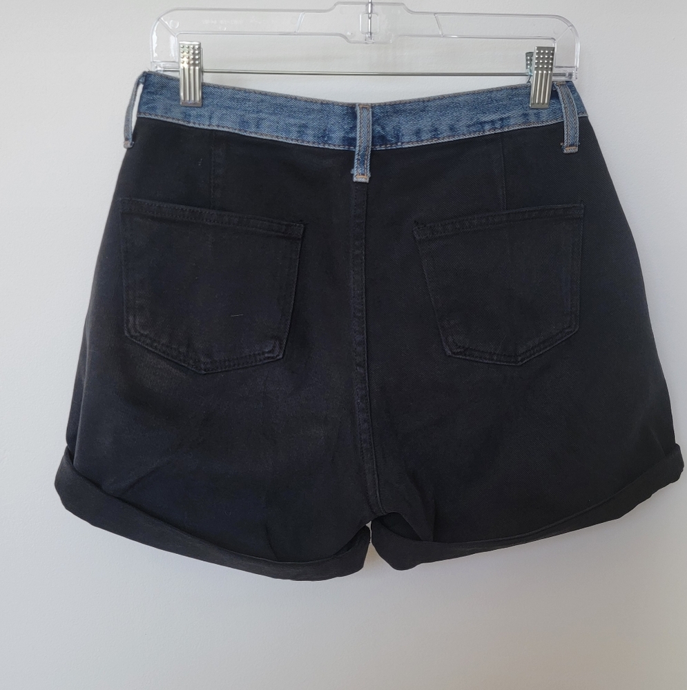 The Frankie Shop Hayla Contrast Denim Shorts - Picture 13 of 15